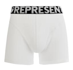Pánské boxerky SPORT - Pánské boxerky s vytkávanou gumou REPRESENT SPORT WHITE - R2M-BOX-0410S - S