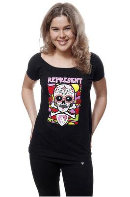 Dámská trička - Dámské tričko s krátkým rukávem REPRESENT LA MUERTE - R9W-TSS-1402XS - XS