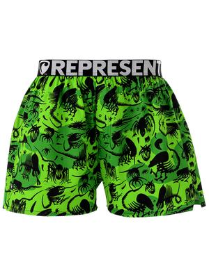 Pánské trenky s vytkávanou gumou EXCLUSIVE MIKE - Pánské trenky s vytkávanou gumou REPRESENT EXCLUSIVE MIKE ALIEN LEGACY - R2M-BOX-0734S - S