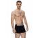 Pánské boxerky SPORT - Pánské boxerky s vytkávanou gumou REPRESENT SPORT BLACK - R7M-BOX-0404S - S
